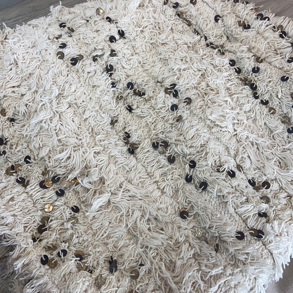 (2) Pottery Barn Boho Chic Moroccan Wedding Blanket Pillow Cover Sham 24" Cream - Picture 6 of 6